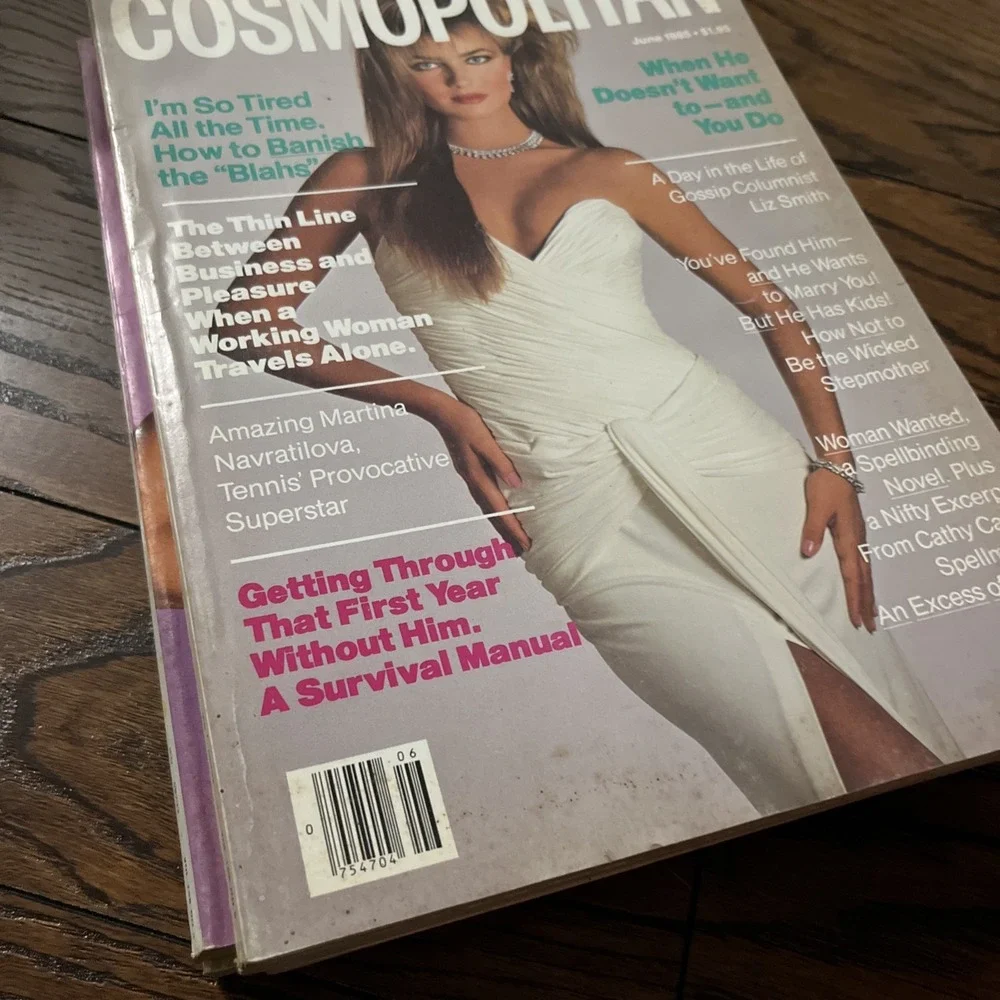 Lot Of 4 VTG Cosmopolitan Magazines From 1985 Jan April May June Good Cond